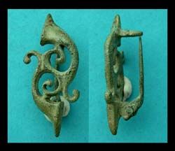 Brooch, Celtic/Romano, Openwork, Trumpet type, c. 2nd Cent AD SOLD!
